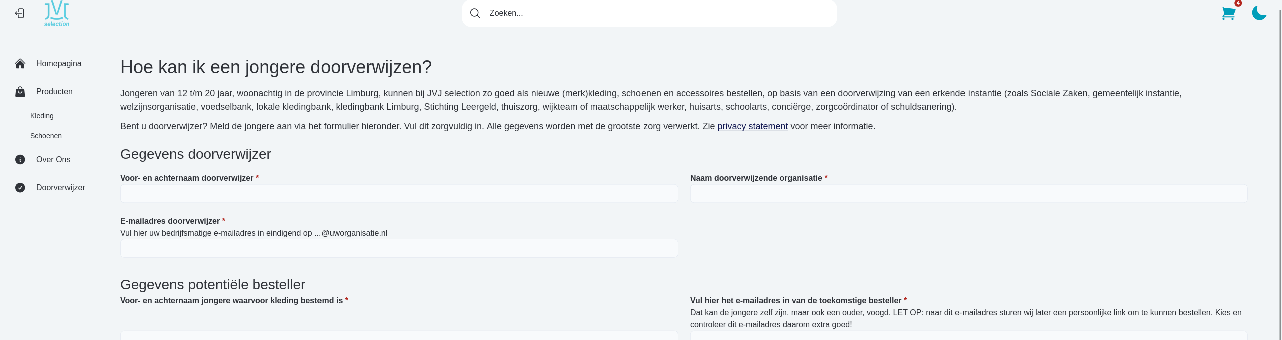 JVJ Selection doorverwijzersformulier